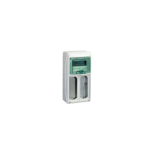 Schneider Electric Kaedra Kaedra - for plug and socket - 2 openings - 1 x 8 modules - 1 terminal block - 13161