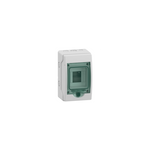 Schneider Electric Mureva Mini enclosure for modular device, Mureva Enclosure, 1x4 modules, earth terminal block - 13957M