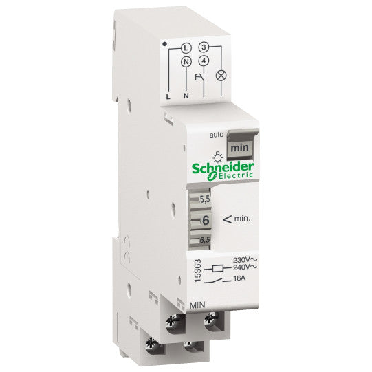 Schneider Electric Acti 9 Acti 9 - MIN - electromechanical timer - adjustable from 1 to 7 minutes - 15363