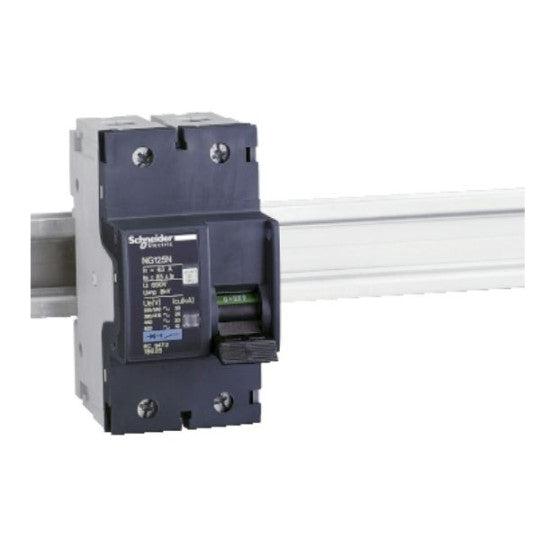 Schneider Electric Acti 9 Miniature circuit-breaker, Acti9 NG125N, 2P, 16 A, C curve, 25 kA (IEC 60947-2) - 18622
