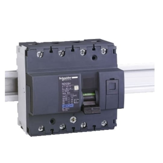Schneider Electric Acti 9 Miniature circuit-breaker, Acti9 NG125H, 4P, 63 A, C curve, 36 kA (IEC 60947-2) - 18739