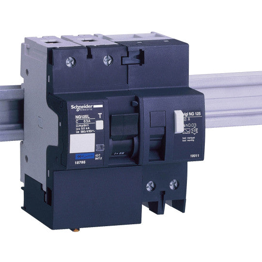 Schneider Electric SCHNEIDER NG125 - earth leakage add-on block - Vigi NG125 - 2P - 63A - 30mA - 19011