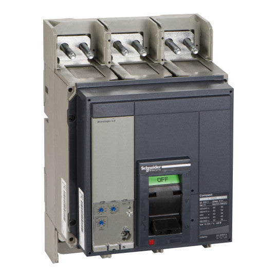 Schneider Electric Compact circuit breaker ComPact NS800N, 50 kA at 415 VAC, Micrologic 2.0 trip unit, 800 A, fixed, 3 poles 3d - 33466