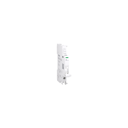 Schneider Electric Acti9 Auxiliary contact, Acti9 A9A, iOF, 1 C/O, 2mA to 100mA, 24VAC to 250VAC, 24VDC to 220VDC, bottom connection - A9A26914