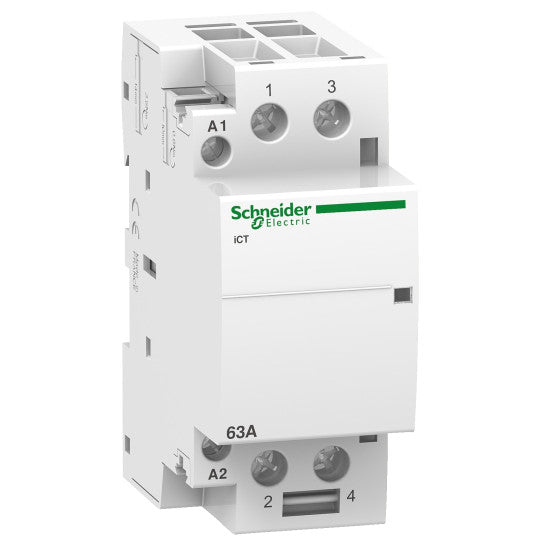 Schneider Electric Acti 9 iCT 63A 2NO 24V 50Hz contactor - A9C20162