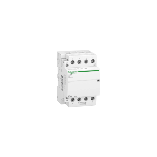 Schneider Electric Acti9 contactor, Acti9 iCT, 4 NO, 3P+N, 63 A, 230...240 V AC, 50 Hz - A9C24763