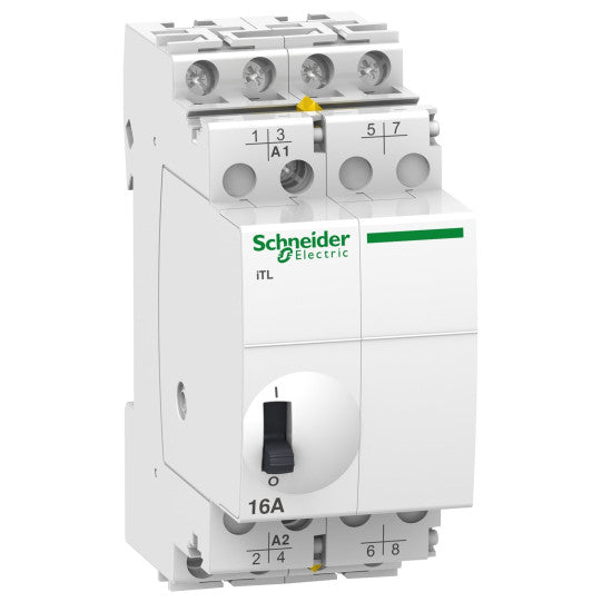 Schneider Electric Acti 9 impulse relay iTL - 4P - 4 NO - 16A - coil 110 VDC - 230...240 VAC 50/60Hz - A9C30814
