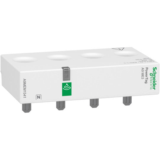 Schneider Electric PowerLogic energy sensor, PowerTag Monoconnect 63A 3P+N top position - A9MEM1541