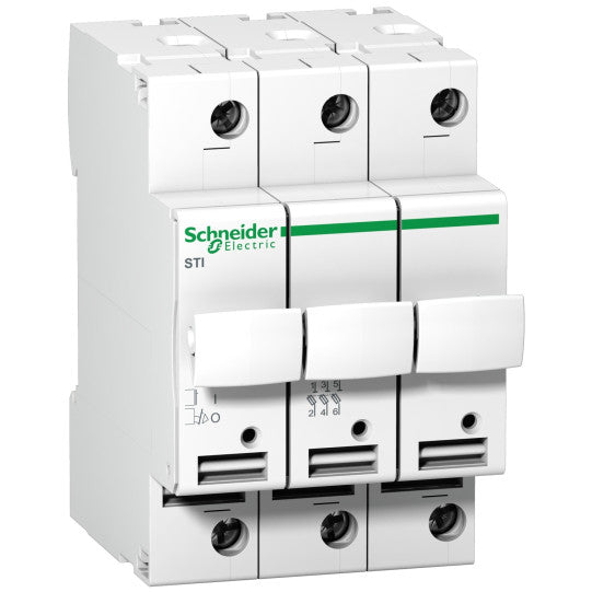 Schneider Electric Acti 9 Acti9 - fuse-disconnector STI - 3 poles - 10 A - for fuse 8.5 x 31.5 mm - A9N15655