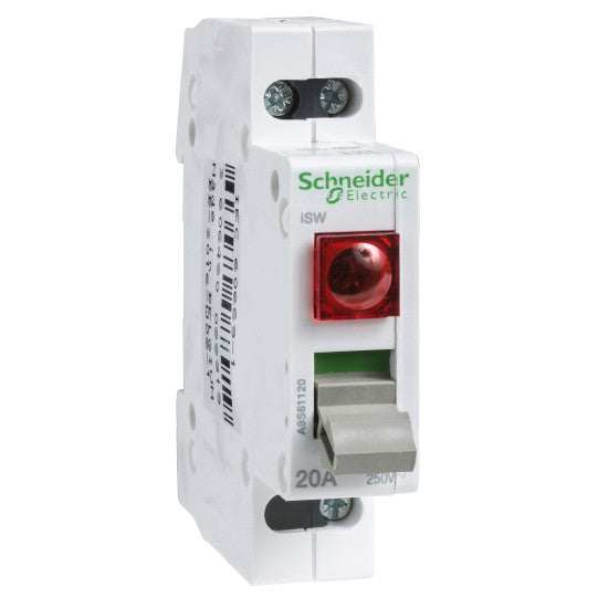 Schneider Electric Acti 9 switch Acti9 iSW - 1 pole - 20 A - 250V - A9S61120