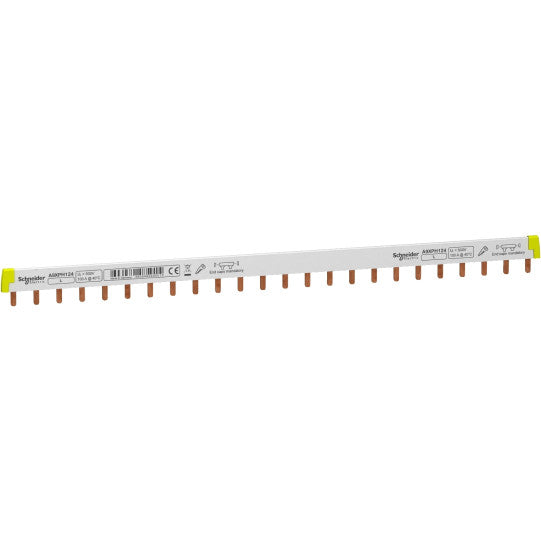 Schneider Electric Acti 9 Acti9 - comb busbar - 1L - 18 mm pitch - 24 modules - 100A - A9XPH124