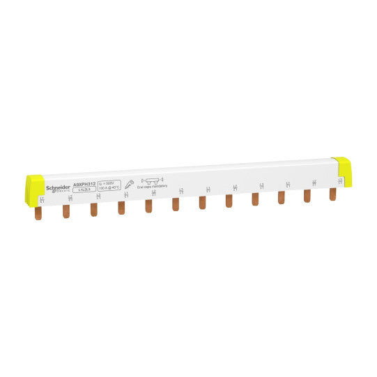 Schneider Electric Acti 9 Acti9 - comb busbar - 3L - 18 mm pitch - 12 modules - 100A - A9XPH312