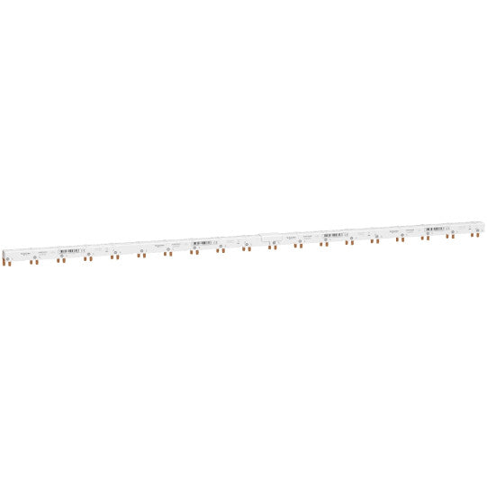 Schneider Electric Acti9 comb busbar, Acti9, 1N+L with Aux and Vigi, 9 mm pitch, 48 modules, 80 A - A9XPV648