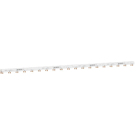 Schneider Electric Acti9 comb busbar, Acti9, 3L+N balanced with Aux and Vigi, 9 mm pitch, 48 modules, 80 A - A9XPV748