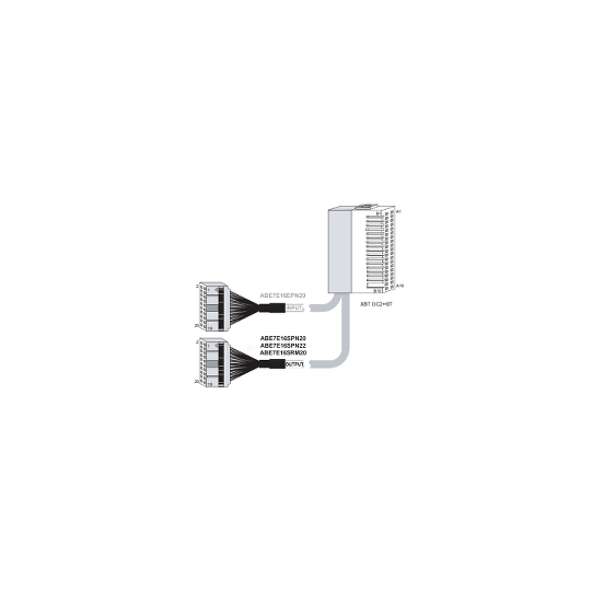 Schneider Electric SCHNEIDER Modicon TM - embase de raccordement ABE7 - pour extension Twido - 16 sorties - ABE7E16SPN20