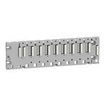 Schneider Electric SCHNEIDER ruggedized rack M340 - 8 slots - panel, plate or DIN rail mounting - BMXXBP0800H
