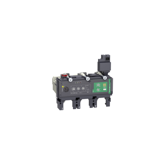 Schneider Electric ComPacT nouvelle génération trip unit MicroLogic 4.3 for ComPacT NSX 400/630 circuit breakers, electronic, rating 400A, 3 poles 3d - C4034V400