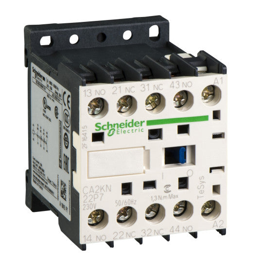 Schneider Electric TeSys TeSys K control relay - 2 NO + 2 NC - <= 690 V - 230 V AC coil - CA2KN22P7