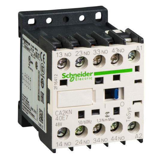 Schneider Electric TeSys TeSys K control relay - 4 NO - <= 690 V - 48 V AC coil - CA2KN40E7