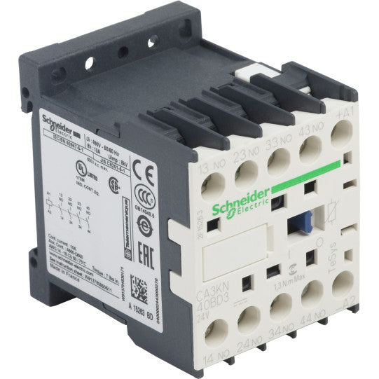 Schneider Electric TeSys TeSys K control relay - 4 NO - <= 690 V - 24 V DC standard coil - CA3KN40BD3