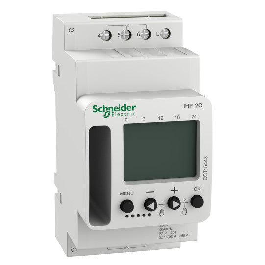 Schneider Electric Acti 9 Acti9 IHP 2C w (24h/7d) programmable time switch - CCT15443