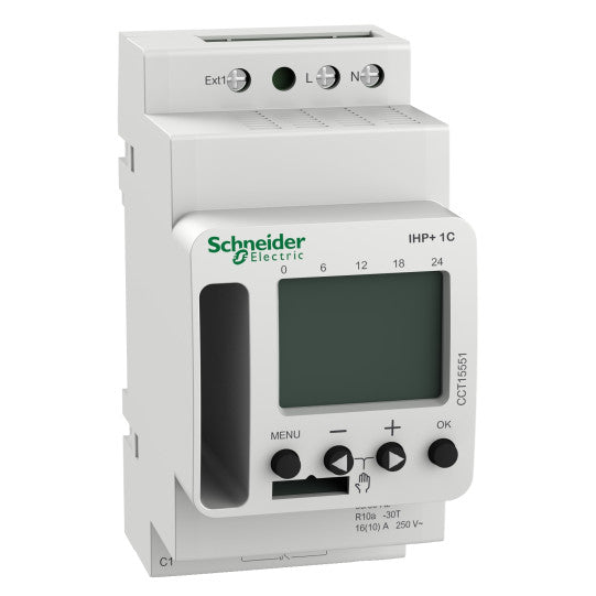 Schneider Electric SCHNEIDER Acti9 IHP+ 1C (24h/7d) SMARTw programmable time switch - CCT15551