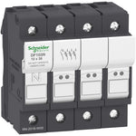 Schneider Electric TeSys Fuse carrier TeSys DF, 3P+N 32A, fuse size 10x38 mm - DF103N