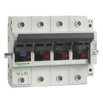 Schneider Electric TeSys TeSys fuse-disconnector - 4P - 50A - fuse size 14 x 51 mm - GK1EM
