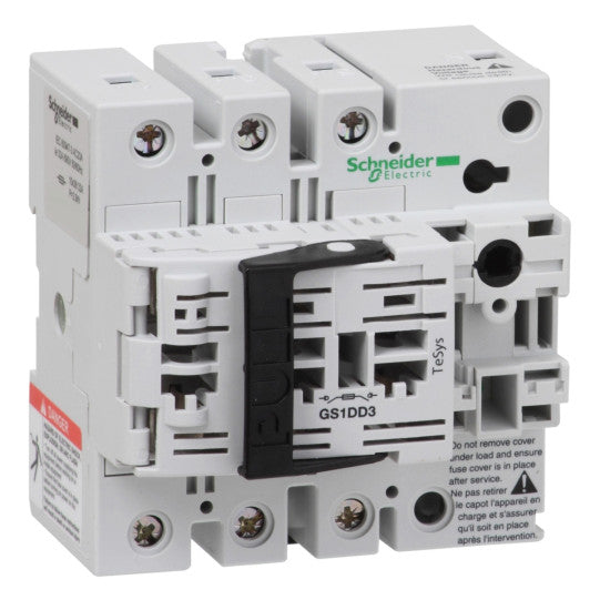 Schneider Electric TeSys TeSys GS - switch-disconnector-fuse - 3 P - 32 A - NFC 10 x 38 mm - GS1DD3