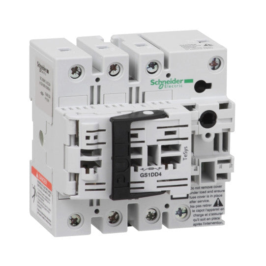 Schneider Electric TeSys TeSys GS1 - bloc de base interrupteur-sectionneur fusible - 3P+N 3F - NFC - 32A - GS1DD4