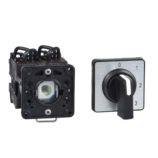 Schneider Electric SCHNEIDER Cam ammeter switch, 3 circuits, 90°, 12 A for Ø22 mm - K1F003MCH