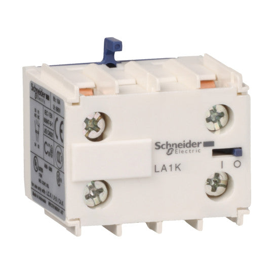 Schneider Electric TeSys TeSys K - Auxiliary contact block - 1 NO + 1 NC - screw-clamps terminals - LA1KN11