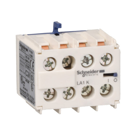 Schneider Electric TeSys TeSys K - Auxiliary contact block - 4 NO - screw-clamps terminals - LA1KN40