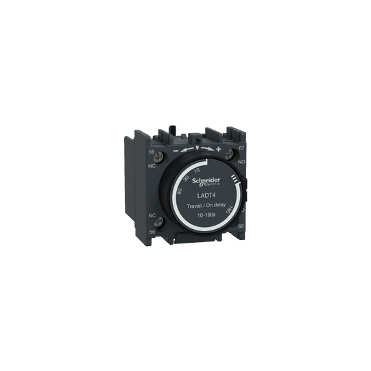 Schneider Electric TeSys TeSys D - time delay auxiliary contact block - 1 NO + 1 NC screw clamp terminals - LADT4