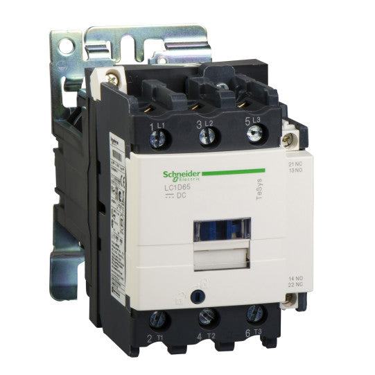 Schneider Electric TeSys TeSys D contactor - 3P(3 NO) - AC-3 - <= 440 V 95 A - 24 V DC standard coil - LC1D95BD