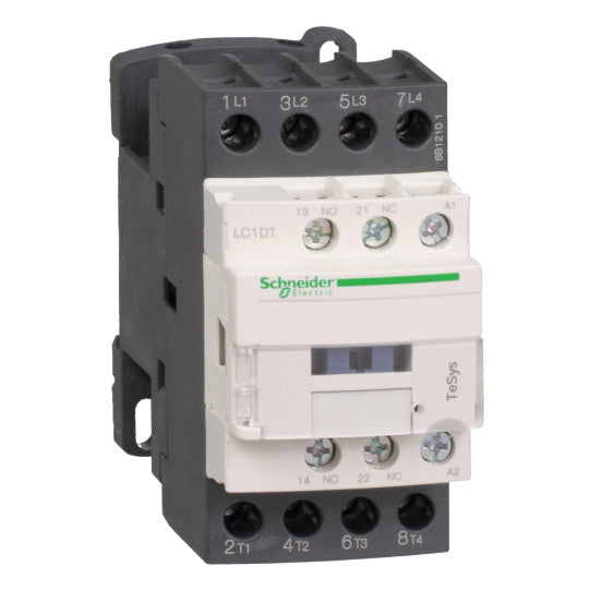 Schneider Electric TeSys TeSys D contactor - 4P(4 NO) - AC-1 - <= 440 V 25 A - 220 V AC 50/60 Hz coil - LC1DT25M7