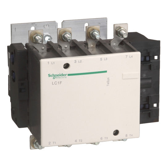 Schneider Electric TeSys TeSys F contactor - 4P(4 NO)-AC-1 <= 440V 200A with coil LX9 - 24...575V AC 40/400Hz, LX4 - 24...460V DC, LXE - 100...250V AC 50/60Hz or 100…380V DC - LC1F1154
