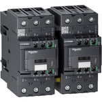 Schneider Electric TeSys TeSys D reversing contactor - 3P - <= 440 V - 50 A AC-3 - 24 V DC coil - LC2D50ABBE
