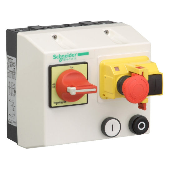 Schneider Electric TeSys TeSys LG - enclosed DOL starter - 1.6...2.5 A - 380/400 V AC coil - mushroom - LG1K065Q707A37