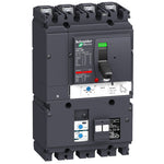Schneider Electric Compact Circuit breaker VigiComPact NSX160B, 25 kA at 415 VAC, TM-D trip unit 125 A, add-on Vigi MH module, 4P 4d - LV430361