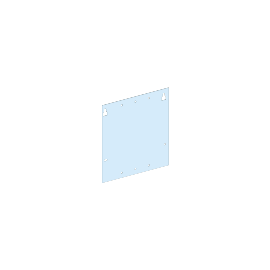 Schneider Electric PrismaSeT PrismaSeT G Active - Platine gaine-NSX630 vertic-fixe-Cde rotative-L300-RAL9003 - LVS03081