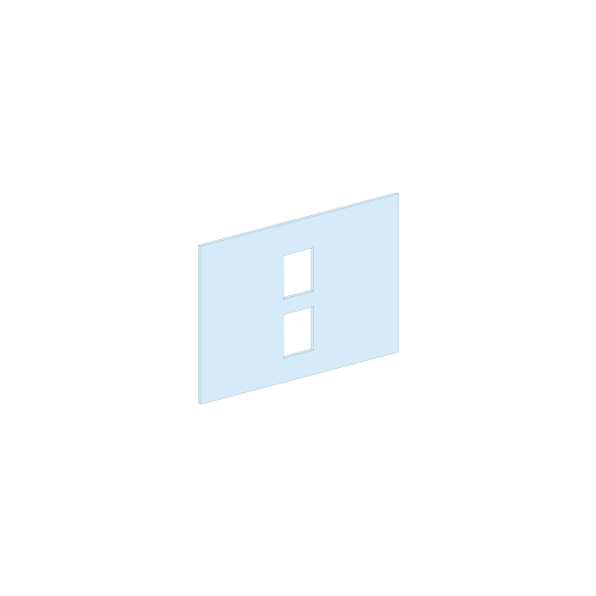 Schneider Electric PrismaSeT PrismaSeT P Active - Plastron inverseur NSX400/630-10M-L650-horizontal-télécde - LVS03656
