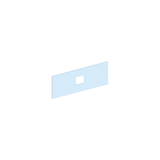 Schneider Electric PrismaSeT PrismaSeT P Active - Plastron NSX400/630-6M-L650-chassis horizontal-Tte cde - LVS03657