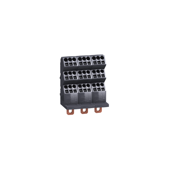 Schneider Electric Linergy Linergy DP - Répartiteur NSX 3P - 250A Icc 150kA - connect 3x(6x10mm² + 3x16mm²) - LVS04033