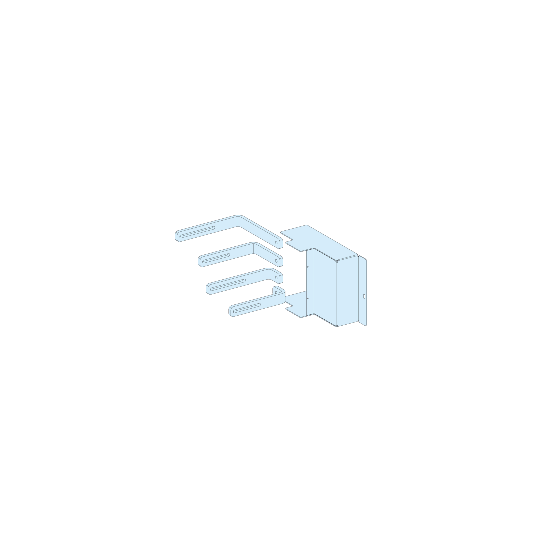 Schneider Electric PrismaSeT PrismaSeT P Active - Liaison JdB.V NSX400/630-horiz. débro/chassis-Tte cde - 4P - LVS04462