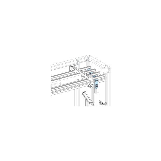 Schneider Electric Linergy Linergy LGYE - Liaison plate entre JdB Vert/Horiz <= 1600A - avec visserie - LVS04602