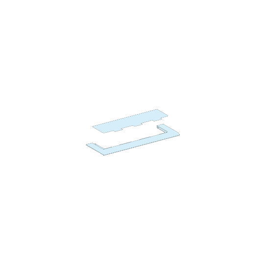 Schneider Electric PrismaSeT PrismaSeT G Active - Plaque passe-câbles - plastique - Pack 160 - LVS08878