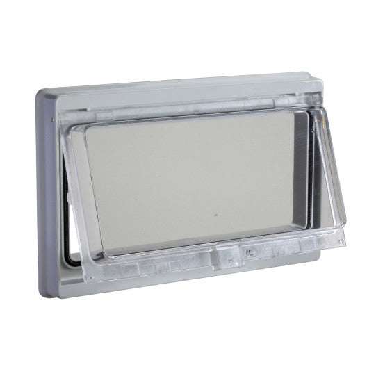 Schneider Electric Spacial Plastic window with hinged transparent cover. IP 55, L78xW180mm. - NSYMW10M