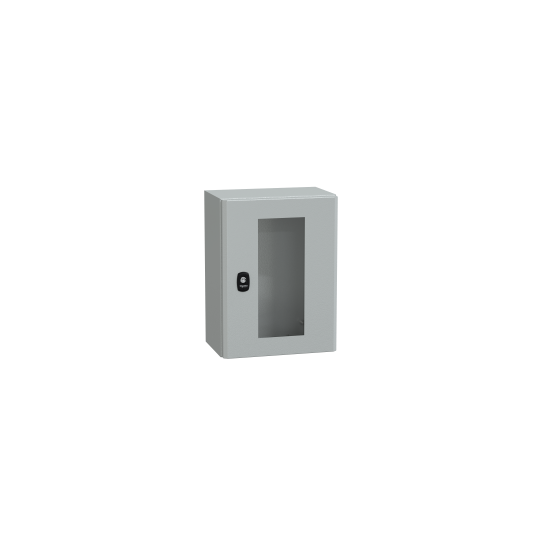 Schneider Electric Spacial Spacial S3D tspt door w/o mount.plate. H400xW300xD200 IP66 IK08 RAL7035. - NSYS3D4320T