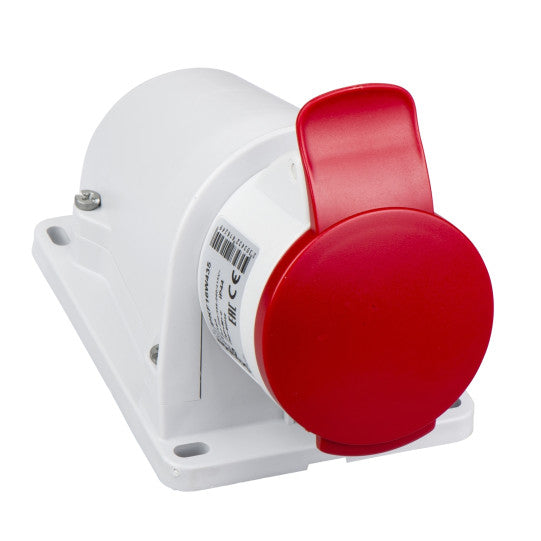 Schneider Electric PratiKa PratiKa socket - screw - angled - 16A - 3P + N + E - 380...415 V AC - wall - PKF16W435